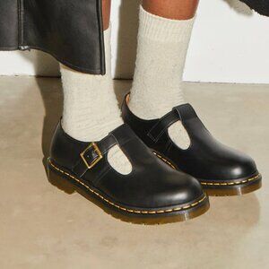 Dr. Martens Polley Smooth Mary Jane Shoes Black, womens US 7